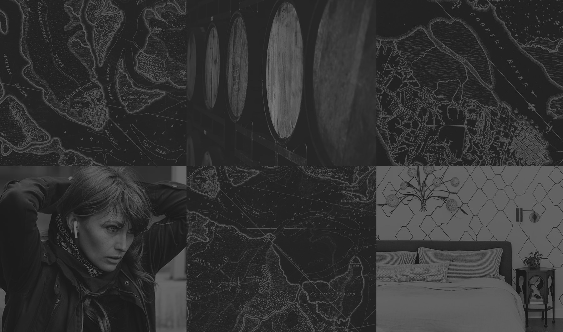 Charleston's Spirit, Your Story dark collage of The Rumney images